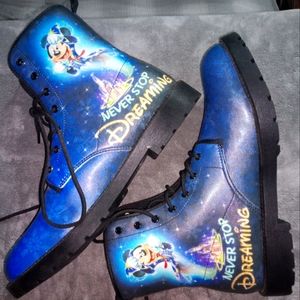 Disney inspired combat boots Mickey mouse lace up boots